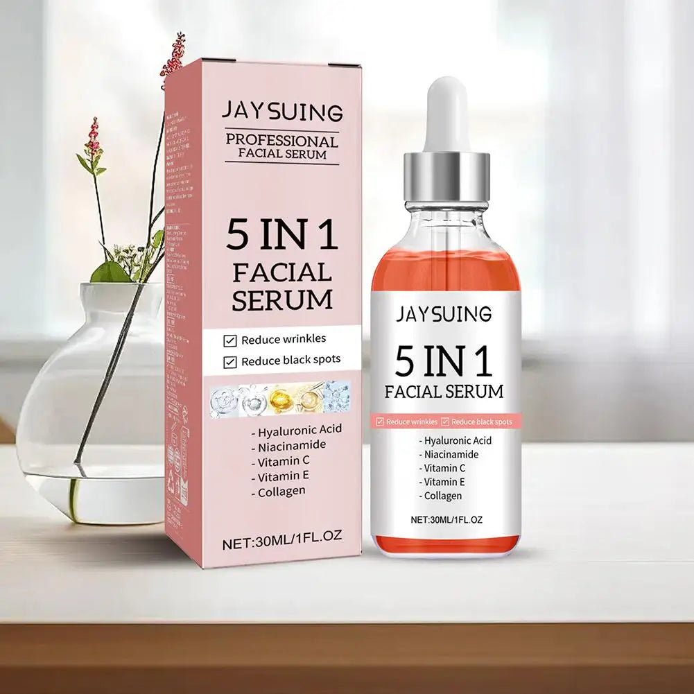 Hyaluronic Acid Face Serum 5 In 1 With Vitamin C For Pore Tightening