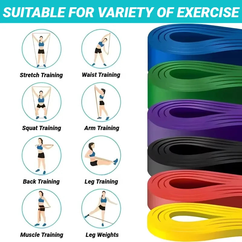 Elastic Resistance Loop Band For Strength Training Yoga