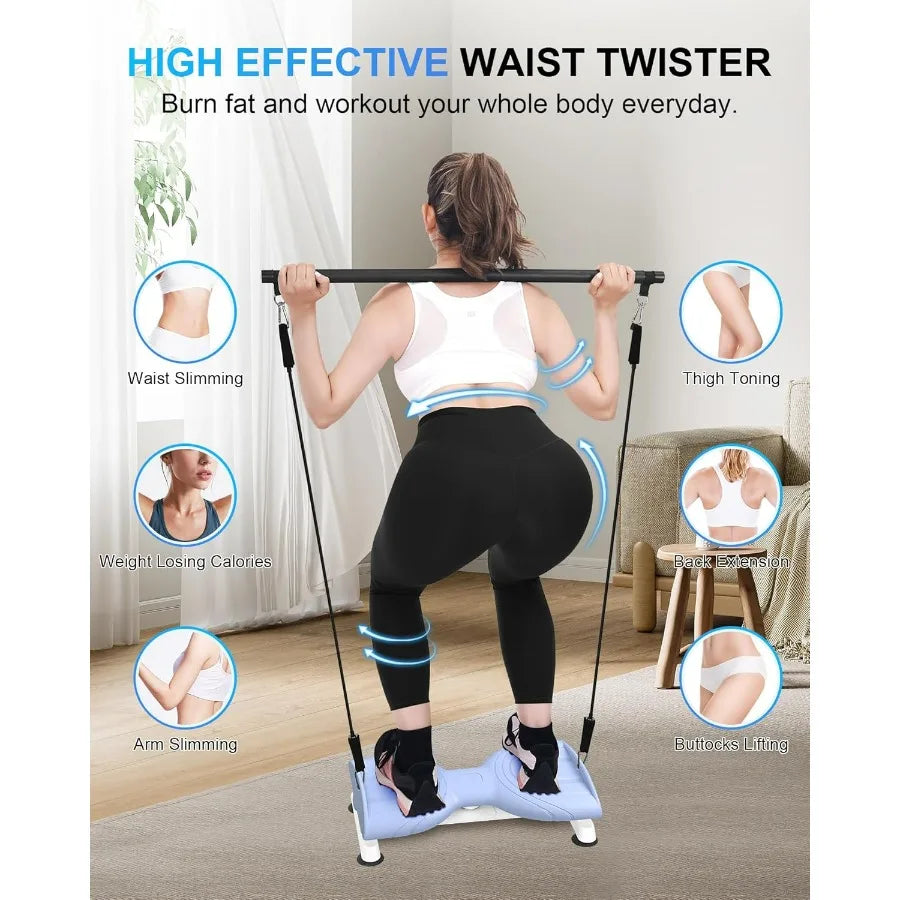 Waist And Ab Twister Machine Exerciser Noiseless Portable