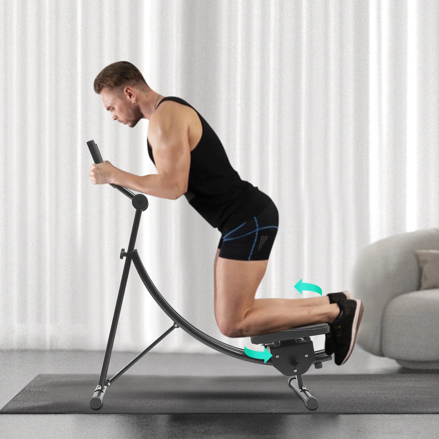 Foldable Abdominal Exercise Machine With LED Display