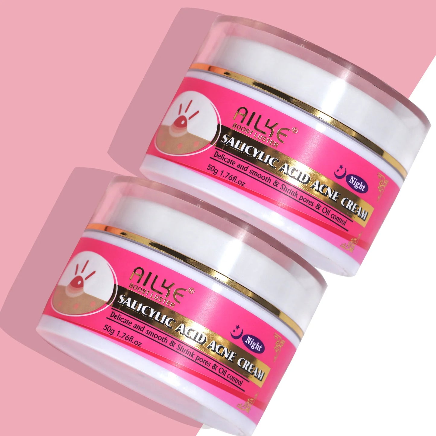 AILKE Organic Acne Face Cream NonGreasy Brightening And Oil Control