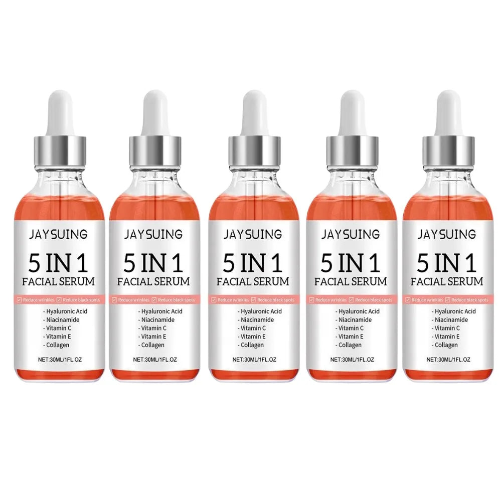 Hyaluronic Acid Face Serum 5 In 1 With Vitamin C For Pore Tightening