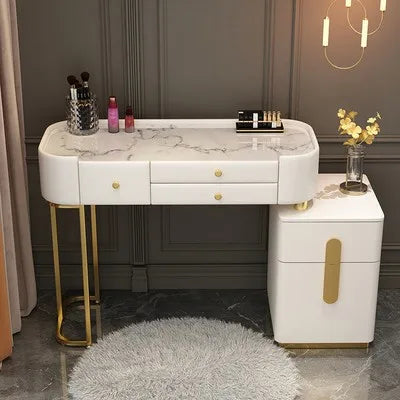 XMSJ Trendy Aesthetic Vanity With Drawer Storage Luxury