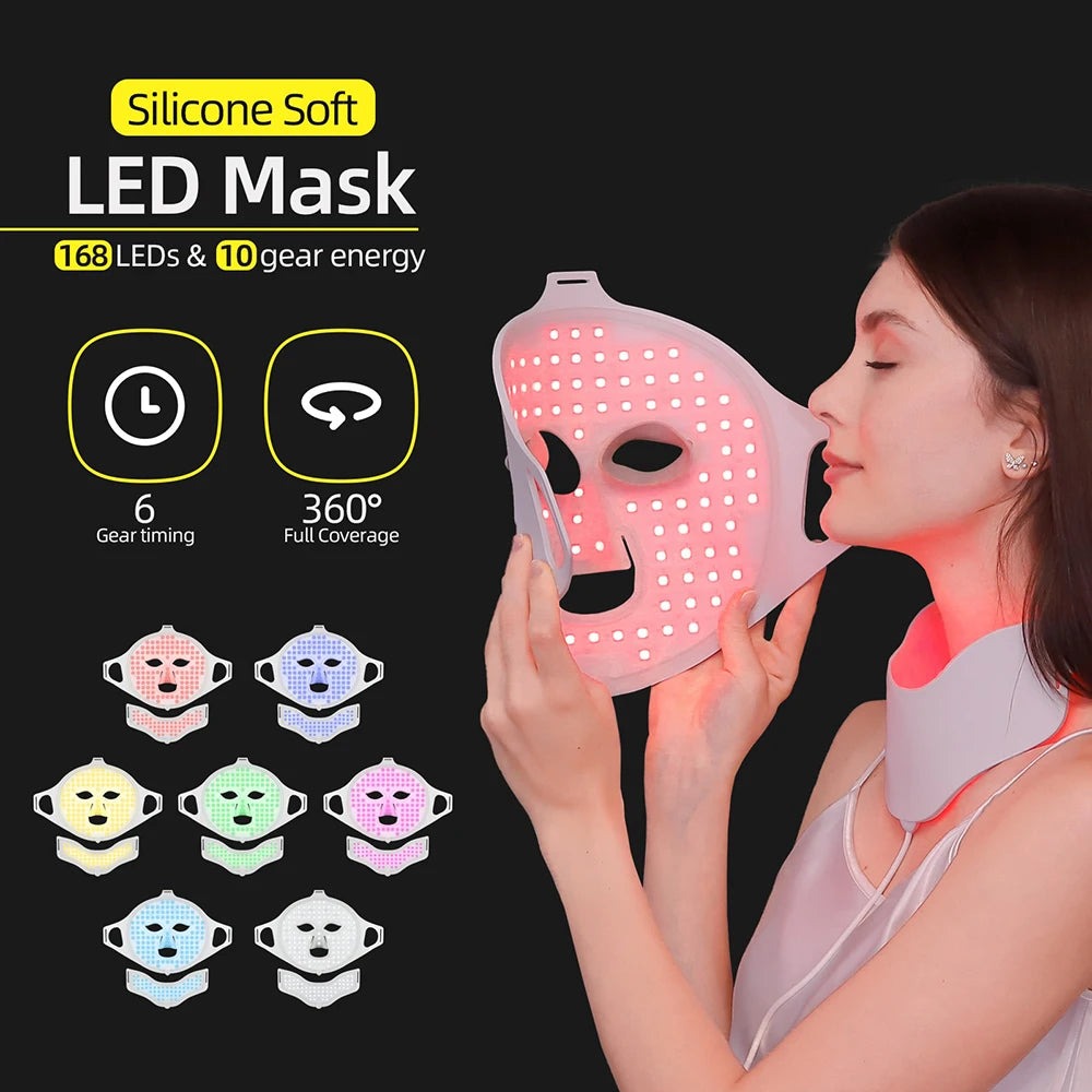 Foreverlily Photon 3D Flexible Beauty Mask Infrared Light Therapy
