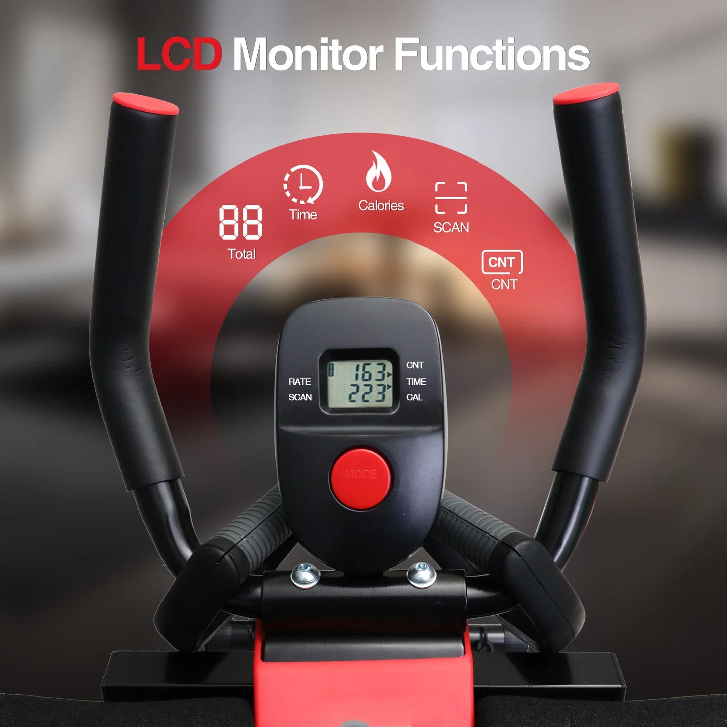 Abdominal Curling Exercise Machine Dual Track Foldable Trainer