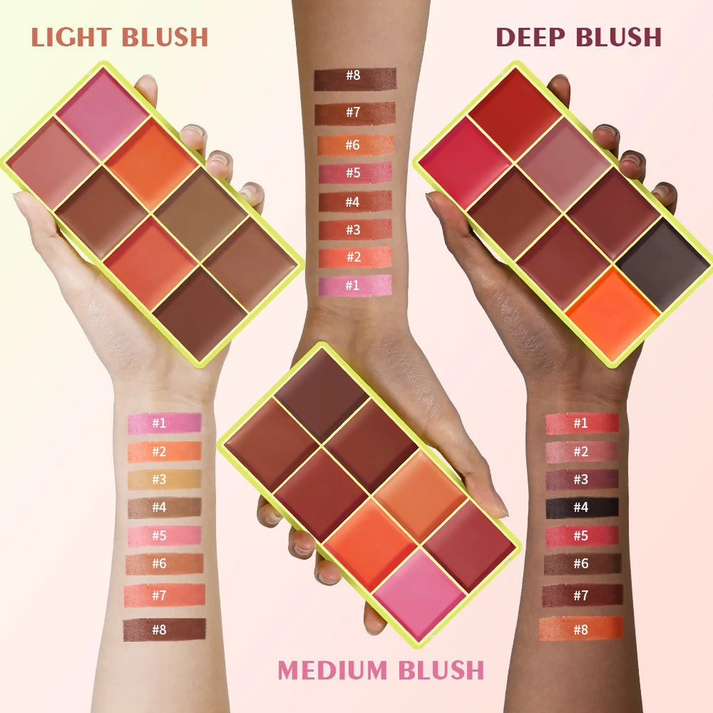 Lakerain Waterproof Concealer Palette Long Lasting Highlighter Blush