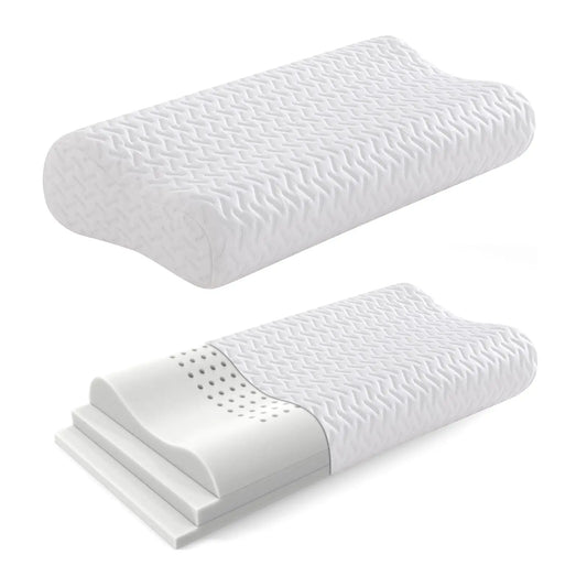 Hcore Ergonomic Memory Foam Neck Pillow for Side Sleepers