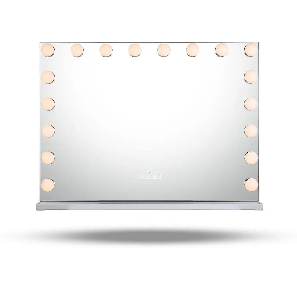Large Vanity Mirror With Lights And Bluetooth Speakers Dimmable LED Lights With 10 Times Magnification USB Port