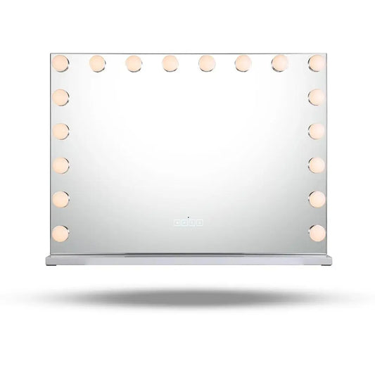 Large Vanity Mirror With Lights And Bluetooth Speakers Dimmable LED Lights With 10 Times Magnification USB Port