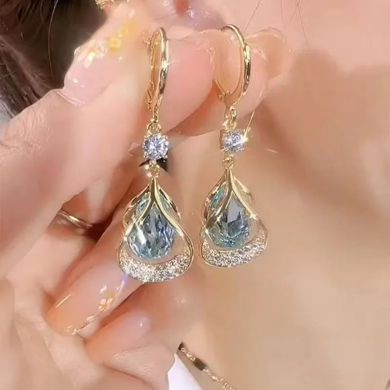 Trendy Bow Drop Earrings For Women Fashion Jewelry