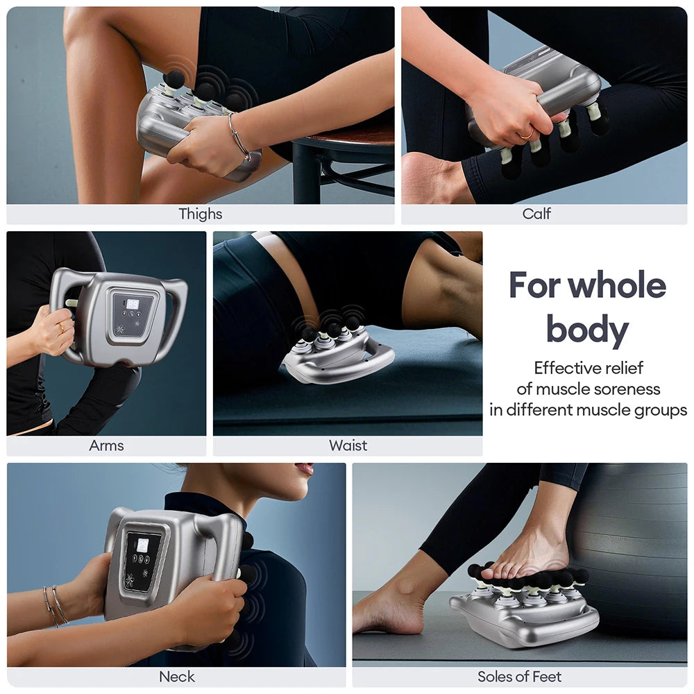 Foreverlily 24 Head Fascia Gun 9 Modes High Frequency Massager