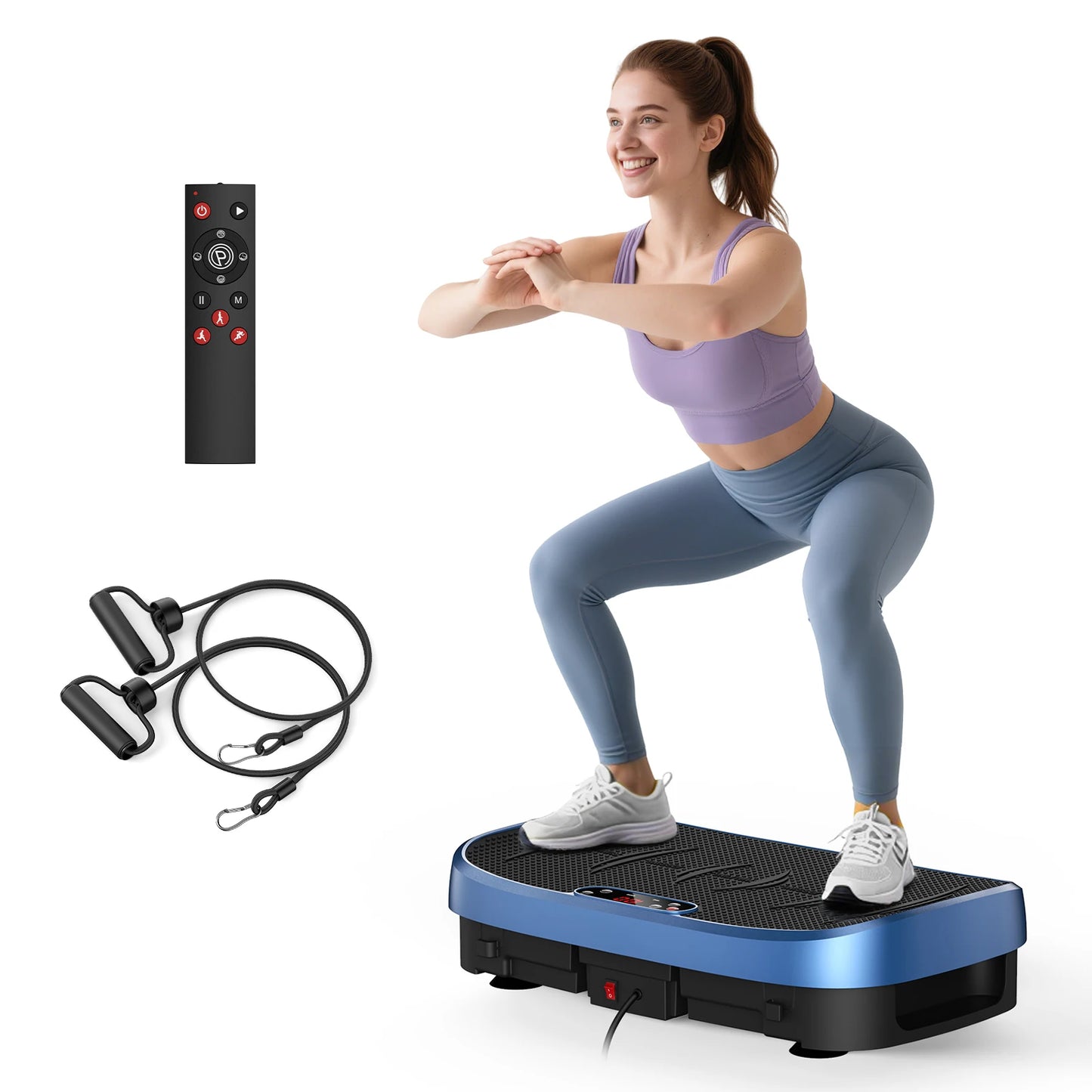 Multi-Function Vibration Trainer, 330lbs, 120 Levels, Whole Body Workout for Home Gym