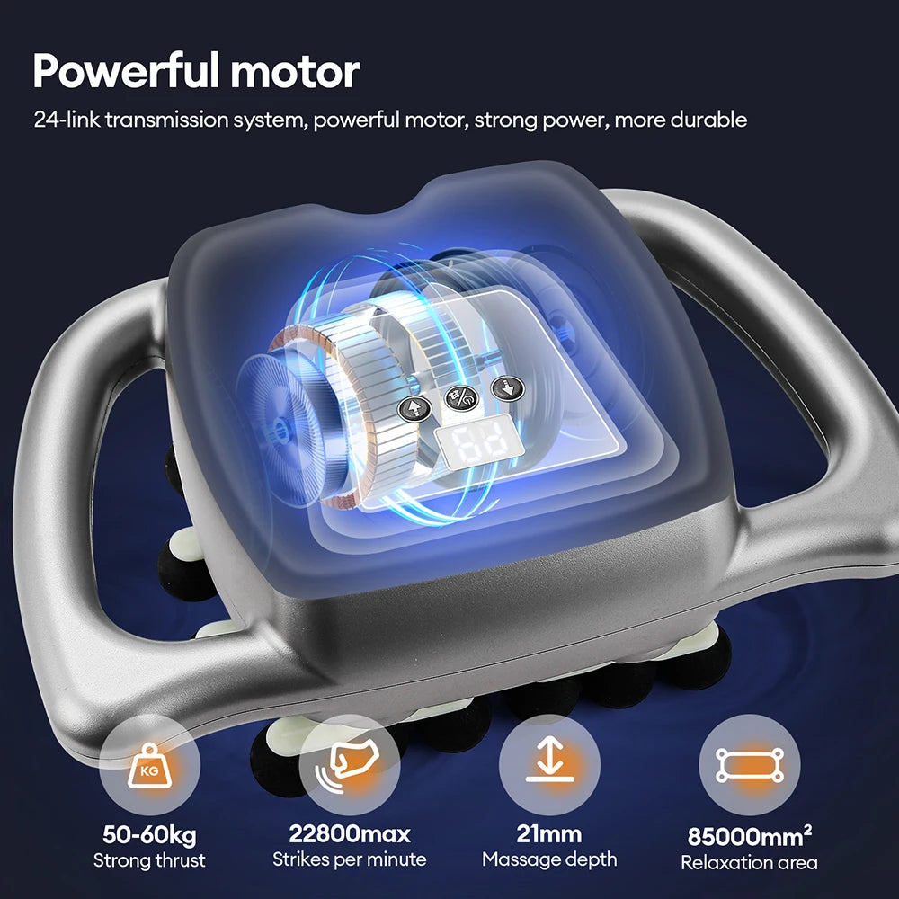 Foreverlily 24 Head Fascia Gun 9 Modes High Frequency Massager