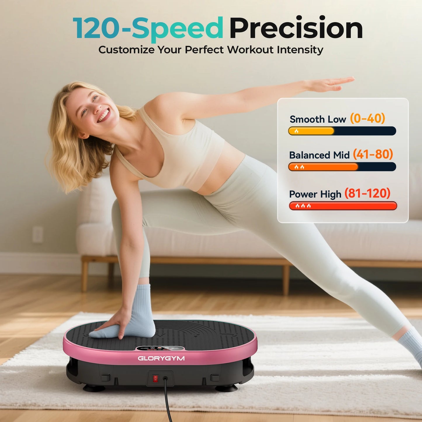 HTM Oscillating Vibration Fat Burner Plate With Remote