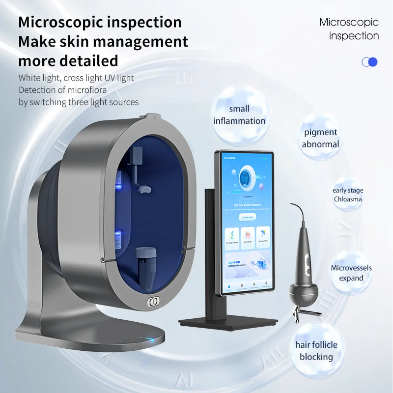 Upgraded X5 3D Ai Skin Image Analyzer High Definition Pixels Whole Facial Scanning Multi Spectrum