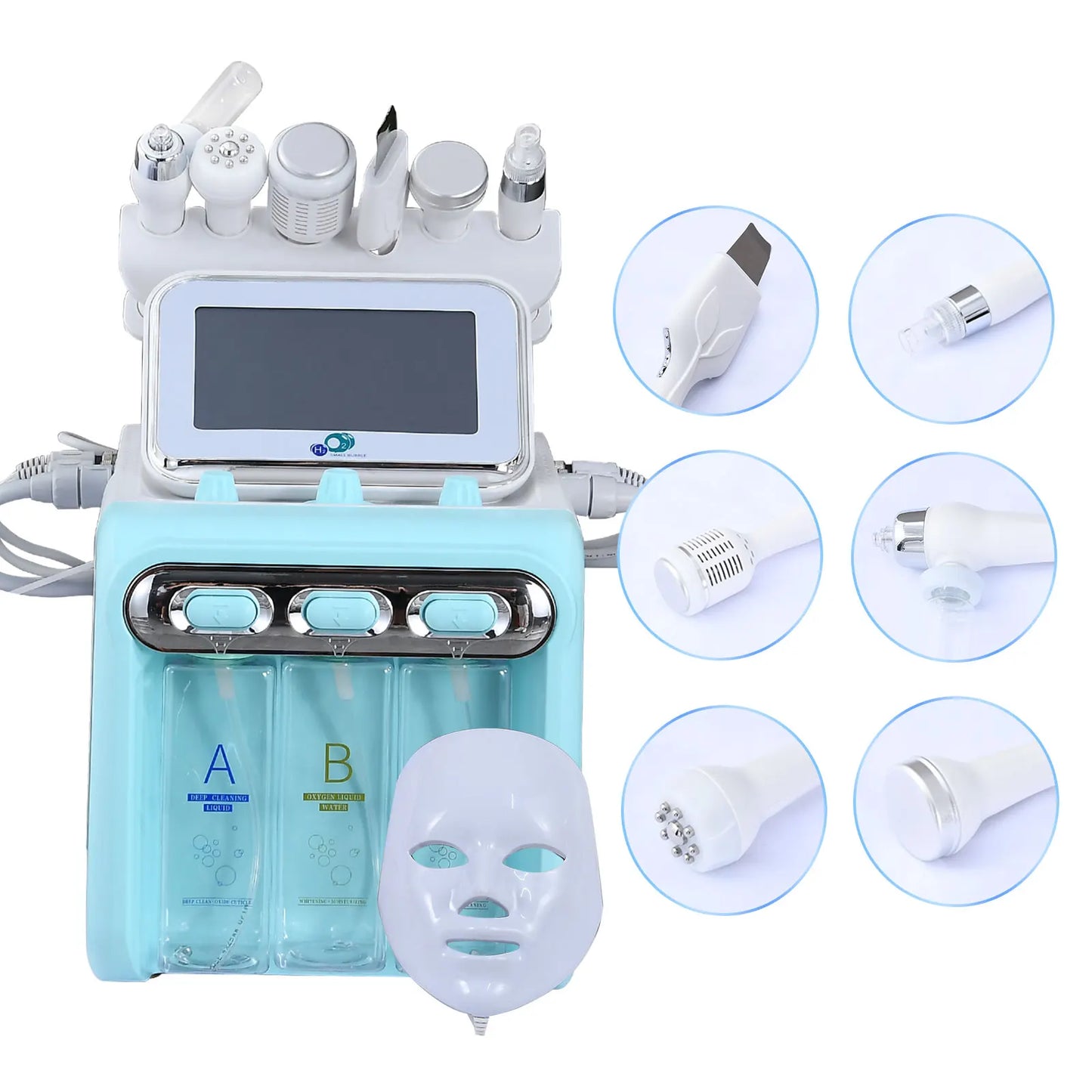 Amilibeauty Oxygen Hydro Bubble Facial Machine Seven In One