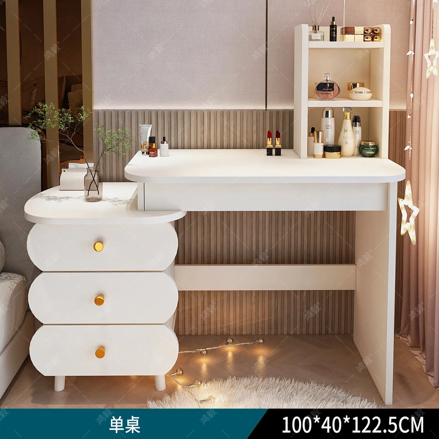 DUTRIEUX European Vanity Table With Mirror And Storage