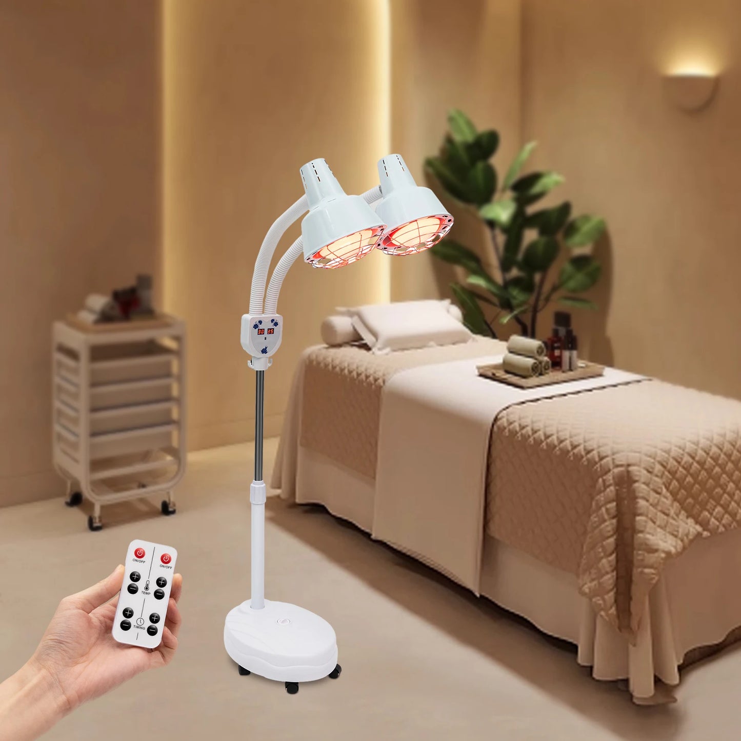 YIYIBYUS Double Head Electric Infrared Therapy Lamp