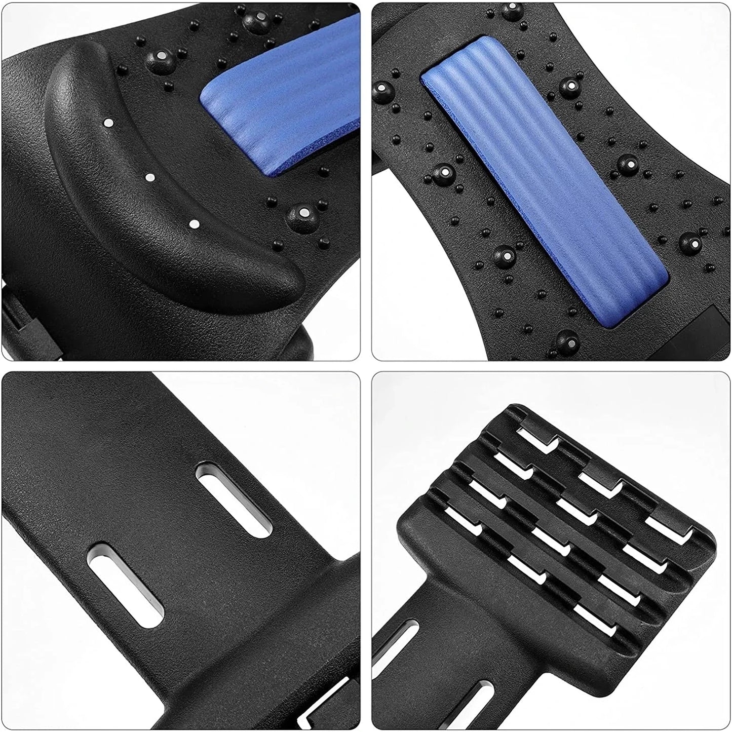 Magnetic Therapy Back Stretcher Massage Device With Multi Level Adjustment