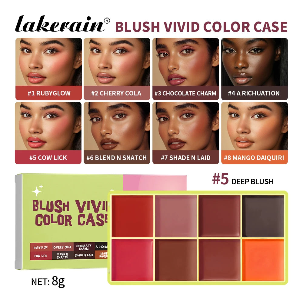 Lakerain Waterproof Concealer Palette Long Lasting Highlighter Blush