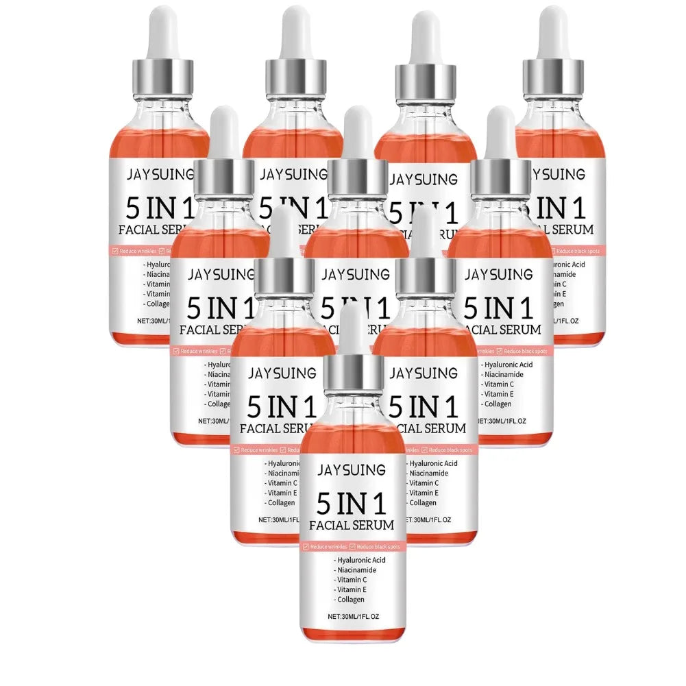 Hyaluronic Acid Face Serum 5 In 1 With Vitamin C For Pore Tightening
