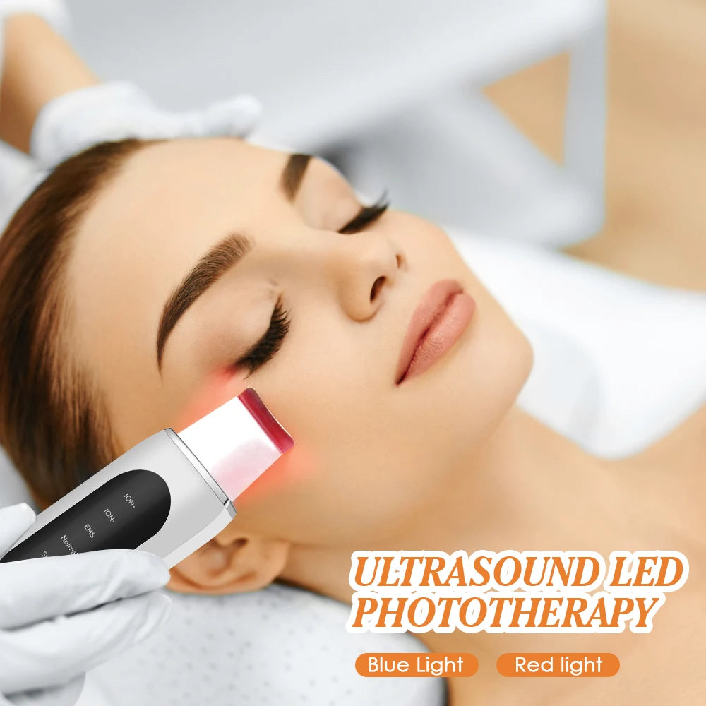 Ultrasonic Face Skin Scrubber Deep Pore Cleaner Pro