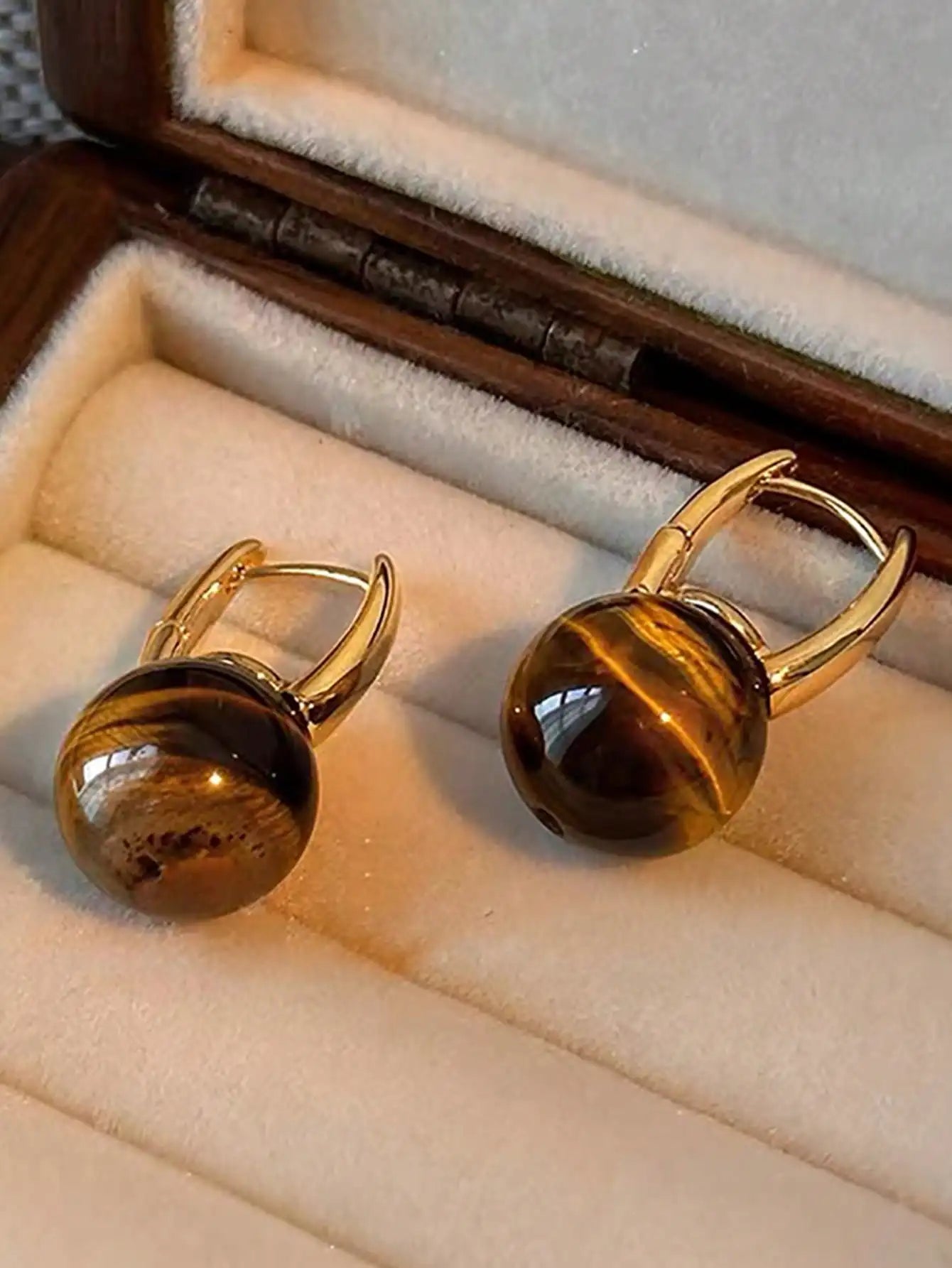 Elegant Faux Pearl Rhinestone Hoop Earrings For Women Copper Alloy