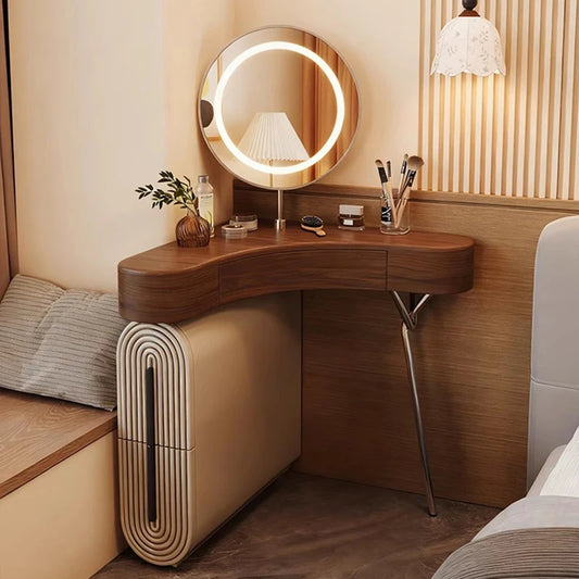 XMSJ Vintage Aesthetic Elegant Vanity Table Furniture