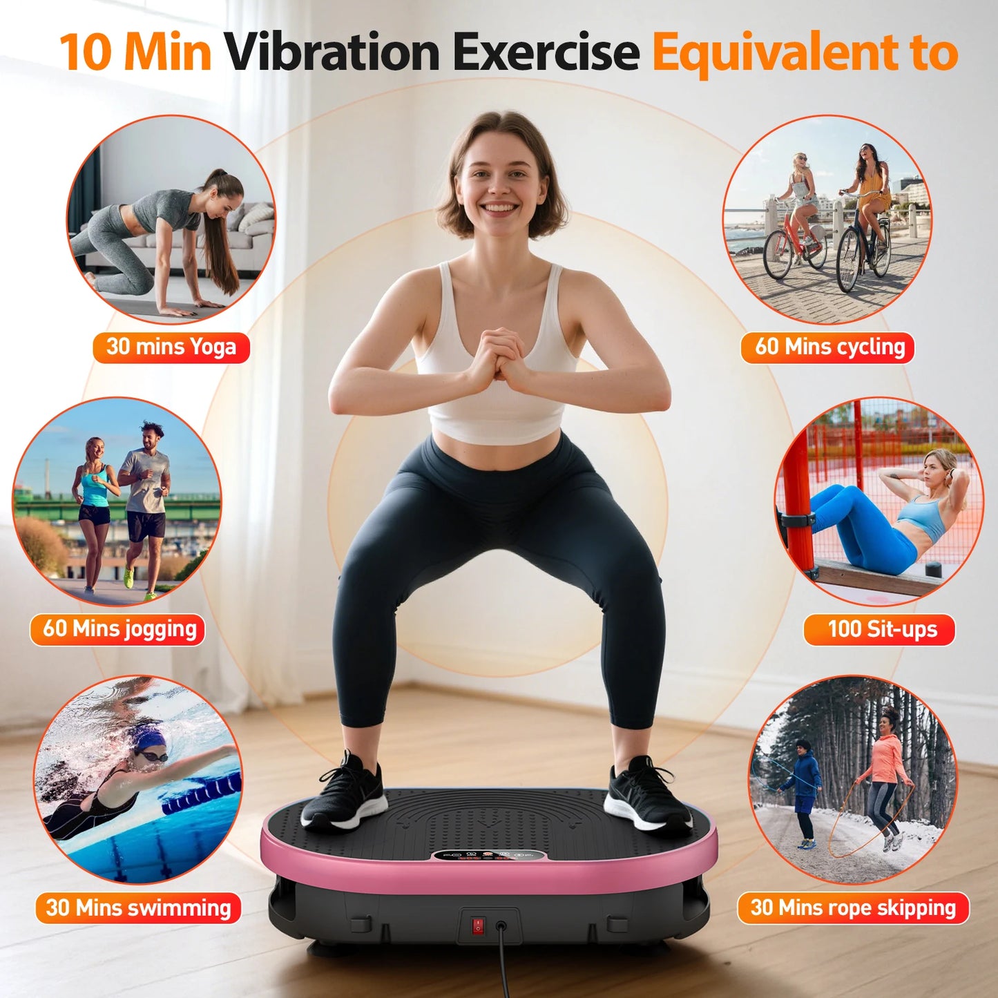 HTM Oscillating Vibration Fat Burner Plate With Remote