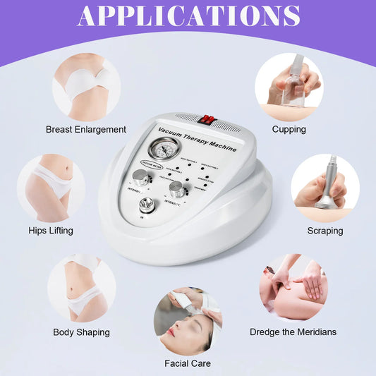Vacuum Therapy Machine With 24 Vacuum Cups For Body Shaping