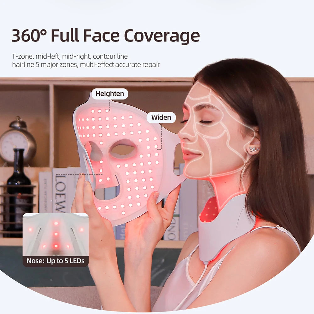 Foreverlily Photon 3D Flexible Beauty Mask Infrared Light Therapy