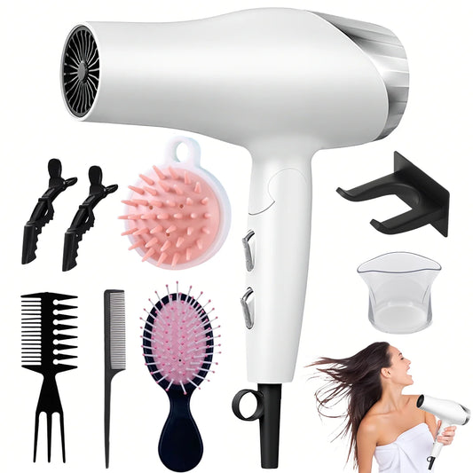 B BEICHEN Foldable Hair Dryer With Diffuser 2 Speeds