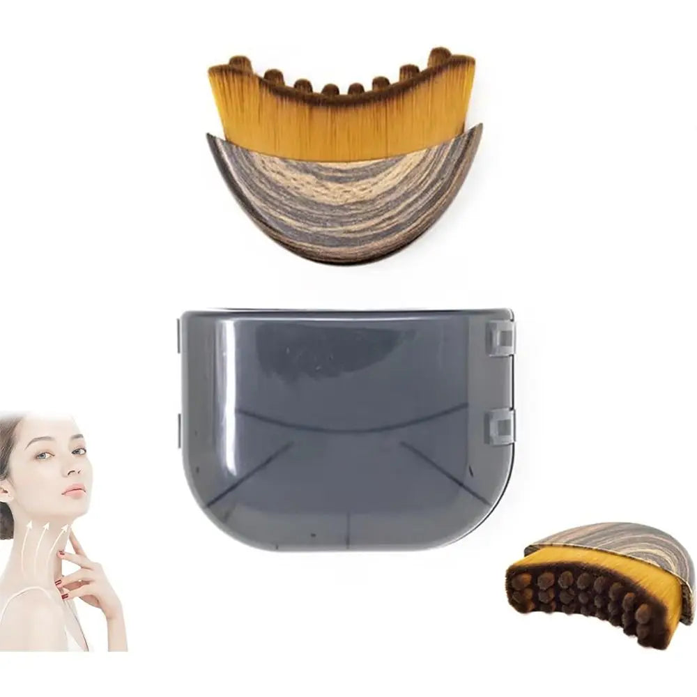 Portable Lymphatic Contour Face Brush Hot and Cold Massager